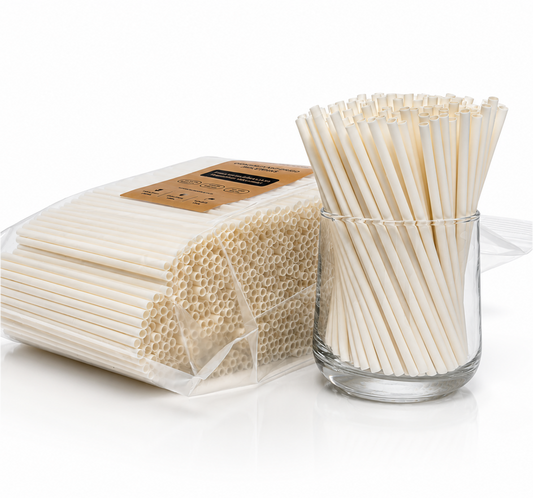 PureStalk 500/1000/10000ct Unwrapped 5mm PHA Straws, Cocktail Size, Eco-Friendly — Made in USA