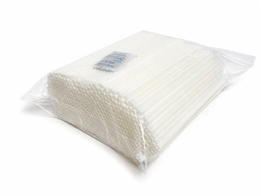 PureStalk 200/500/5000ct Unwrapped 6mm PLA Straws, Standard Size, Eco-Friendly — Made in USA