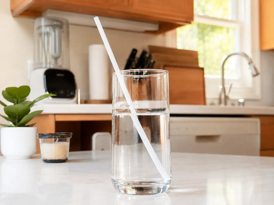 PureStalk 200/500/5000ct Wrapped 6mm PLA Straws, Standard Size, Eco-Friendly — Made in USA
