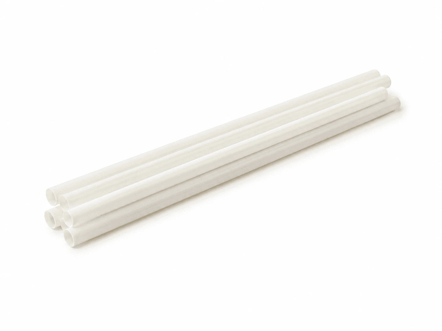 PureStalk 200/500/5000ct Unwrapped 6mm PLA Straws, Standard Size, Eco-Friendly — Made in USA